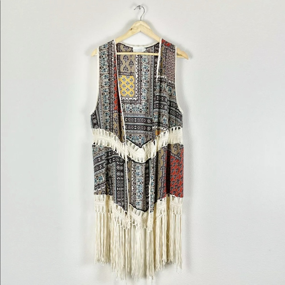 Boho Macrame Cardigan Large